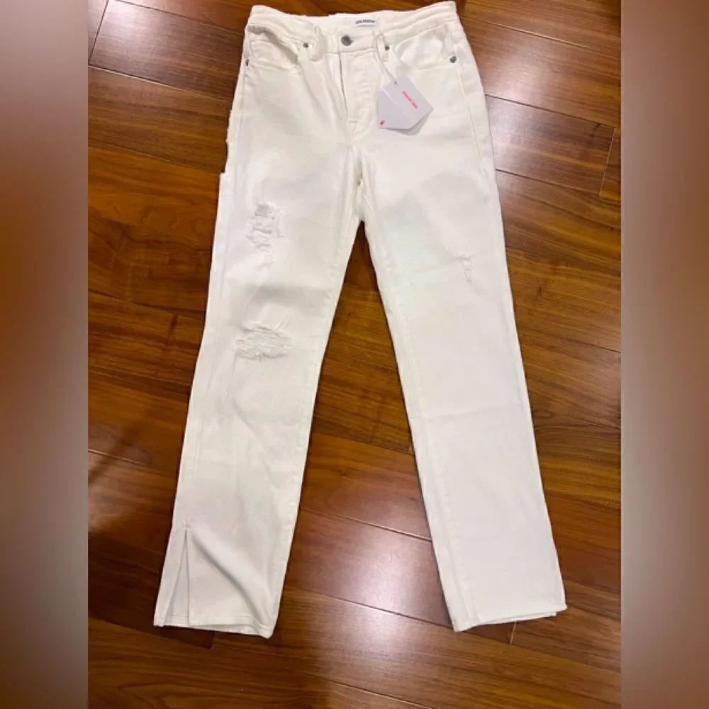 Good American Good Boy white jeans NWT